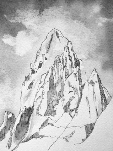 Peak in Black and White